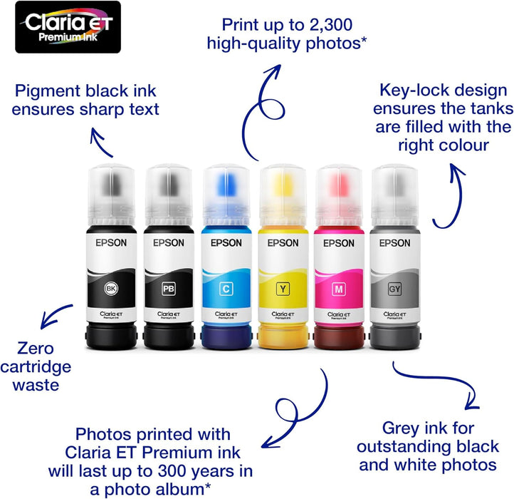 Epson EcoTank 114 Pigment Black Genuine Ink Bottle