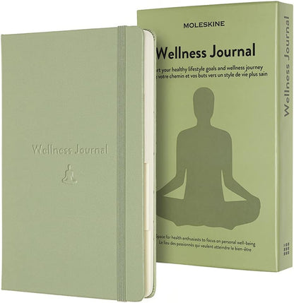 Moleskine - Wellness Journal, Theme Notebook - Hardcover Notebook to Track Your Health and Fitness Goals - Large Size 13 x 21 cm - 400 Pages