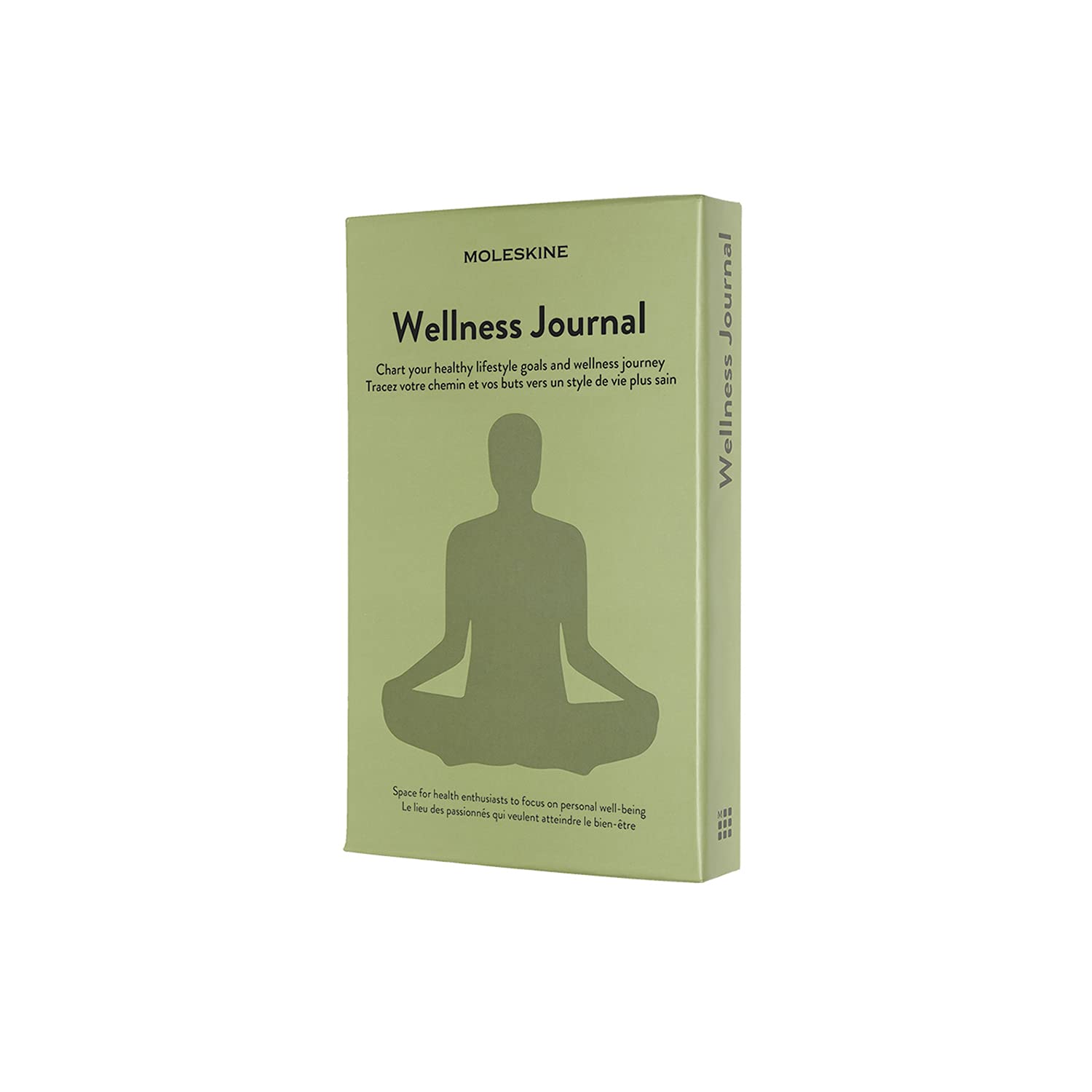 Moleskine - Wellness Journal, Theme Notebook - Hardcover Notebook to Track Your Health and Fitness Goals - Large Size 13 x 21 cm - 400 Pages