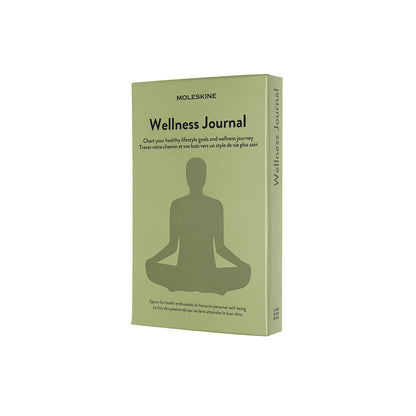 Moleskine - Wellness Journal, Theme Notebook - Hardcover Notebook to Track Your Health and Fitness Goals - Large Size 13 x 21 cm - 400 Pages