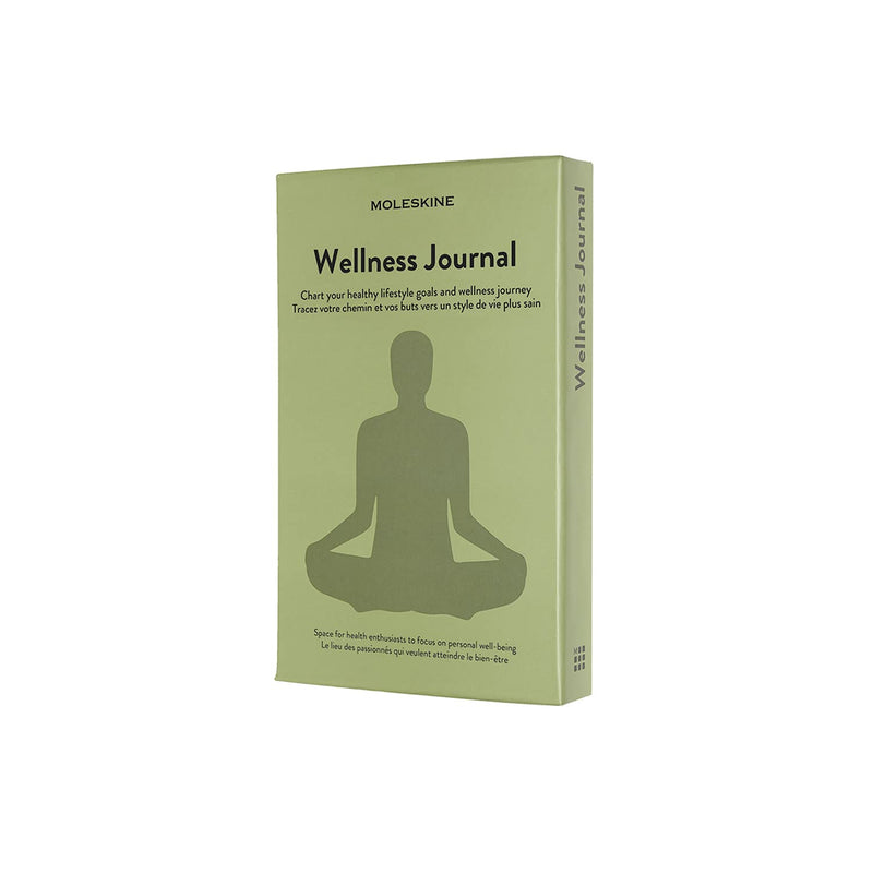 Moleskine - Wellness Journal, Theme Notebook - Hardcover Notebook to Track Your Health and Fitness Goals - Large Size 13 x 21 cm - 400 Pages