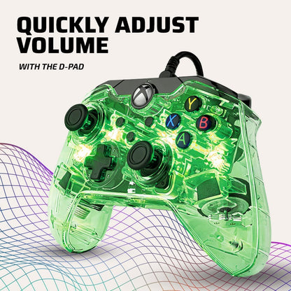 PDP Afterglow LED Wired Game Controller - RGB Hue Color Lights - USB Connector - Audio Controls - Dual Vibration Gamepad- Xbox Series X|S, Xbox One, PC Prismatic