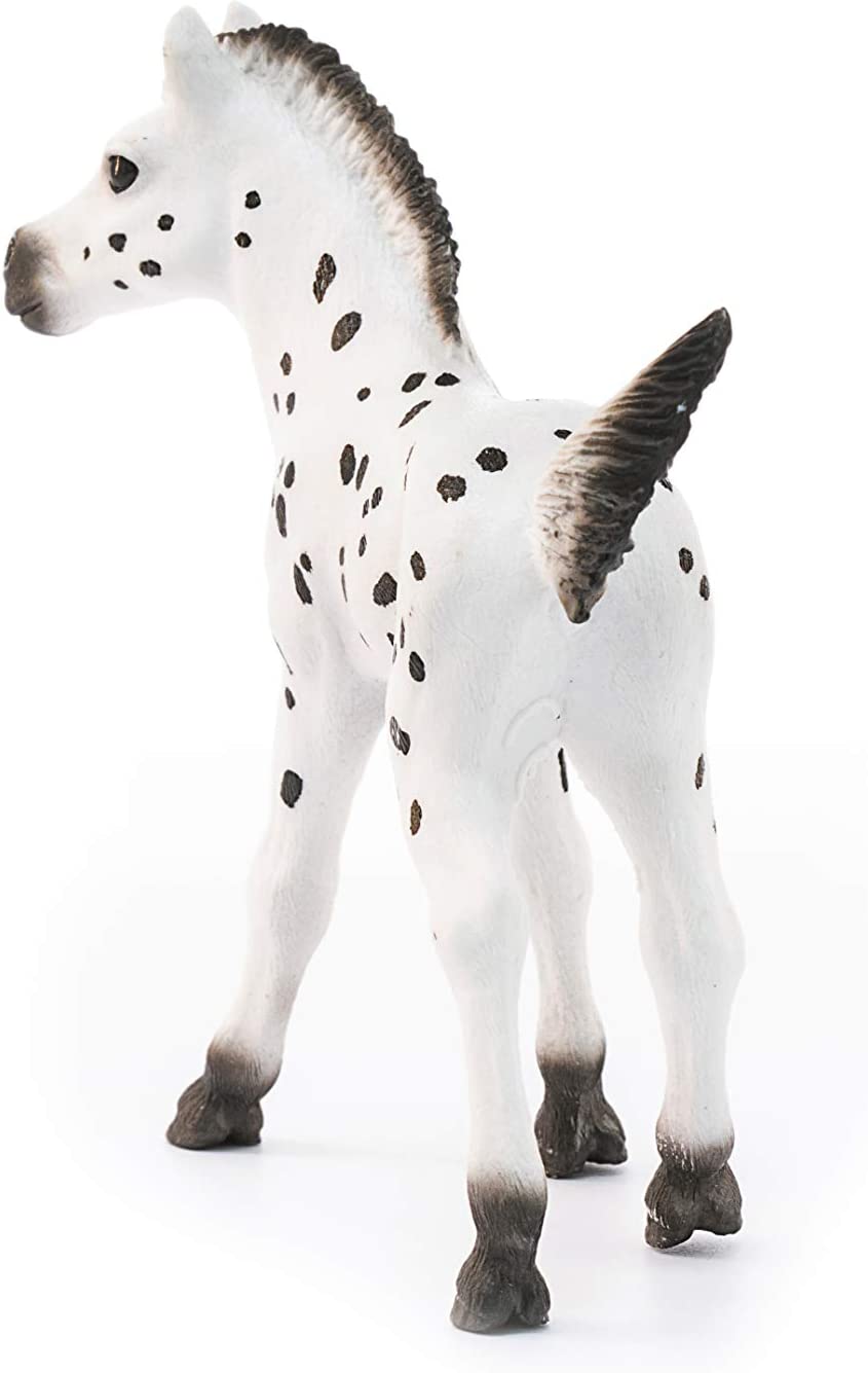 Schleich- Figura Potro Knabstrupper, 8,20 cm, Negro (13890
