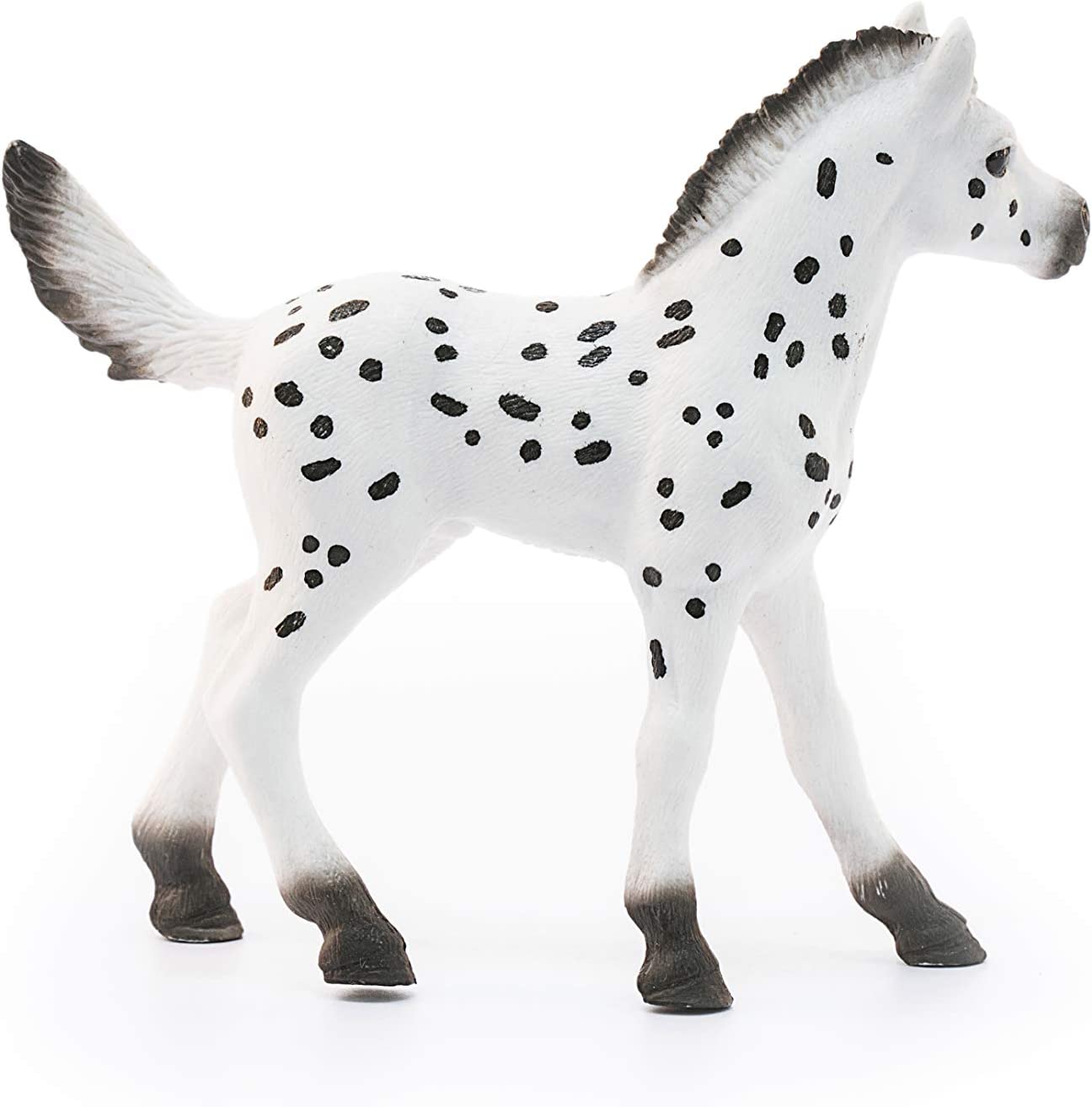 Schleich- Figura Potro Knabstrupper, 8,20 cm, Negro (13890