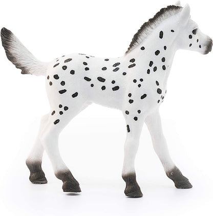 Schleich- Figura Potro Knabstrupper, 8,20 cm, Negro (13890