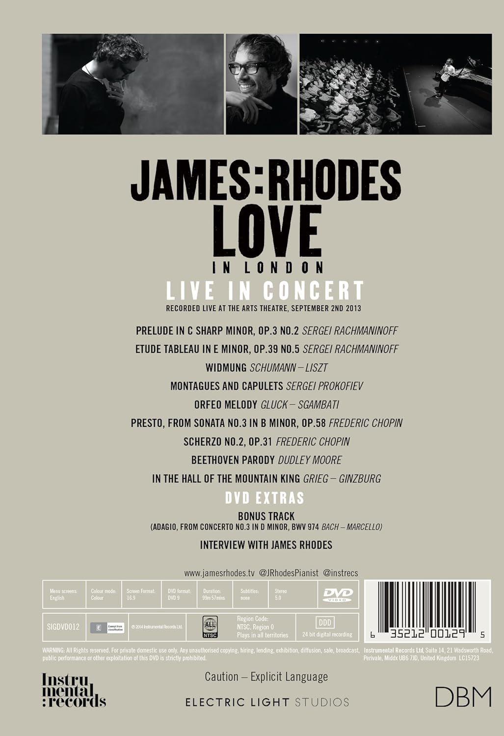 LOVE in London - James Rhodes