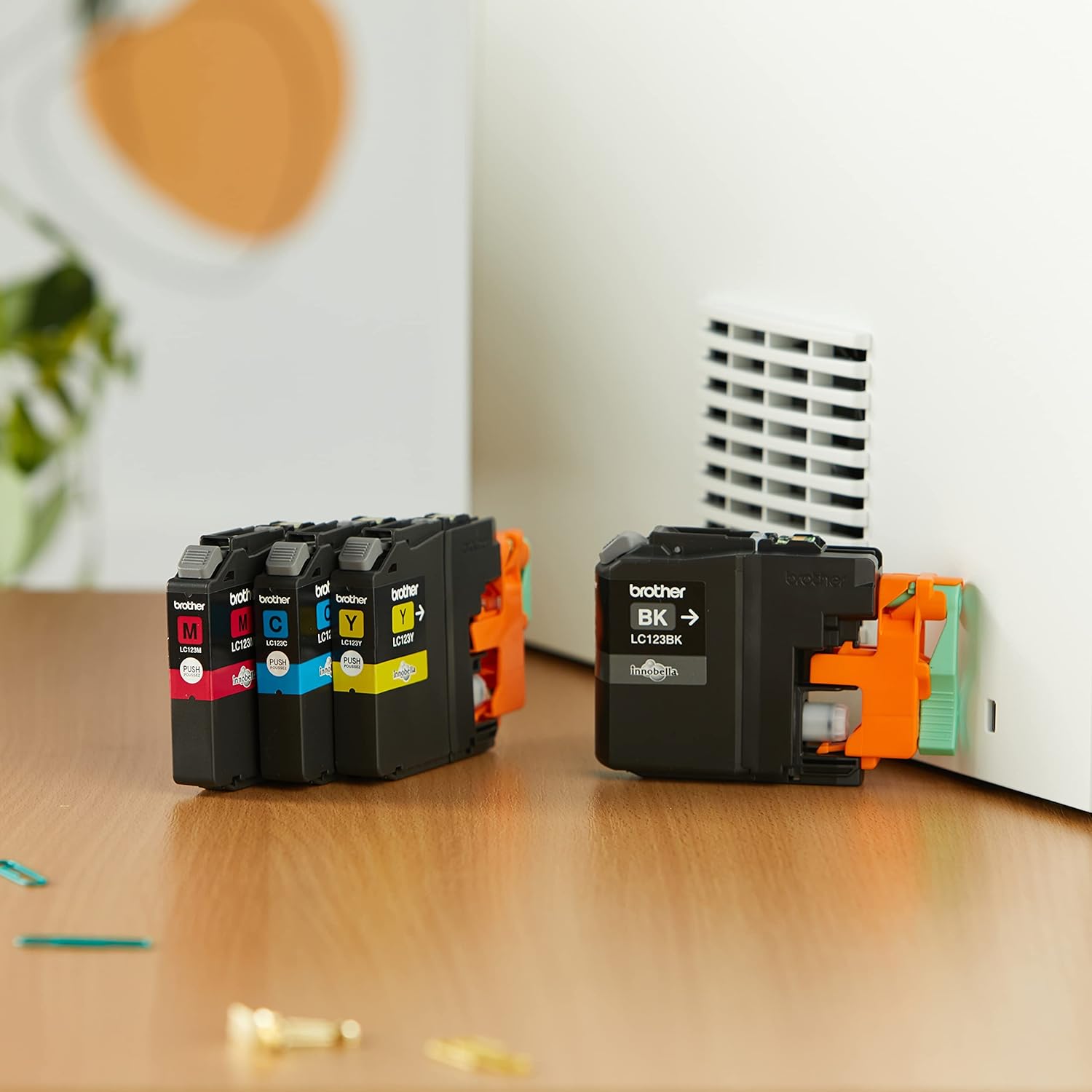 Brother LC-123BK/LC-123C/LC-123M/LC-123Y Inkjet Cartridges, Black/Cyan/Magenta/Yellow, Multi-Pack, Standard Yield, Includes 4 x Inkjet Cartridges, Brother Genuine Supplies