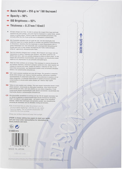 Epson Premium Glossy Photo Paper - Papel fotográfico