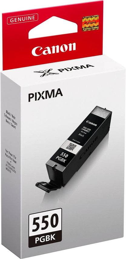 Canon PGI-550 original Tintenpatrone Schwarz für Pixma Inkjet Drucker MX725-MX925-MG5450-MG5550-MG5650-MG6350-MG6450-MG6650-MG7150-MG7550-iP7250-iP8750-iX6850