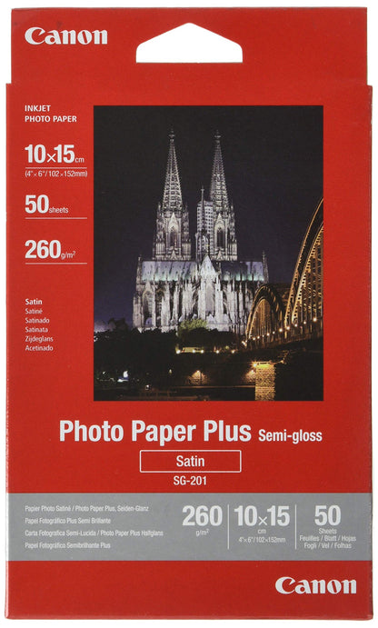 CanonSG2014X6 Original Original 1686B015-100x150mm 50 Sheets Semi-Gloss Photo Paper & Photo Paper Plus Glossy 13 x 18 cm (Pack of 20) 2311B018