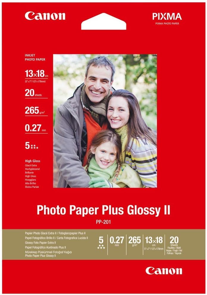 CanonSG2014X6 Original Original 1686B015-100x150mm 50 Sheets Semi-Gloss Photo Paper & Photo Paper Plus Glossy 13 x 18 cm (Pack of 20) 2311B018