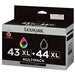 Lexmark #43Xl #44Xl Black And Colour Cartridge