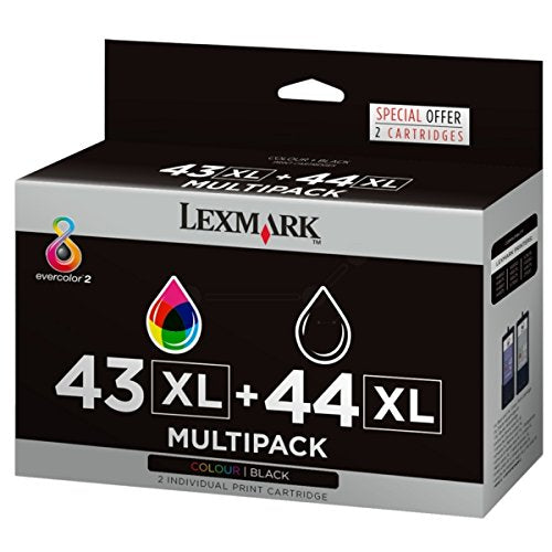 Lexmark #43Xl #44Xl Black And Colour Cartridge