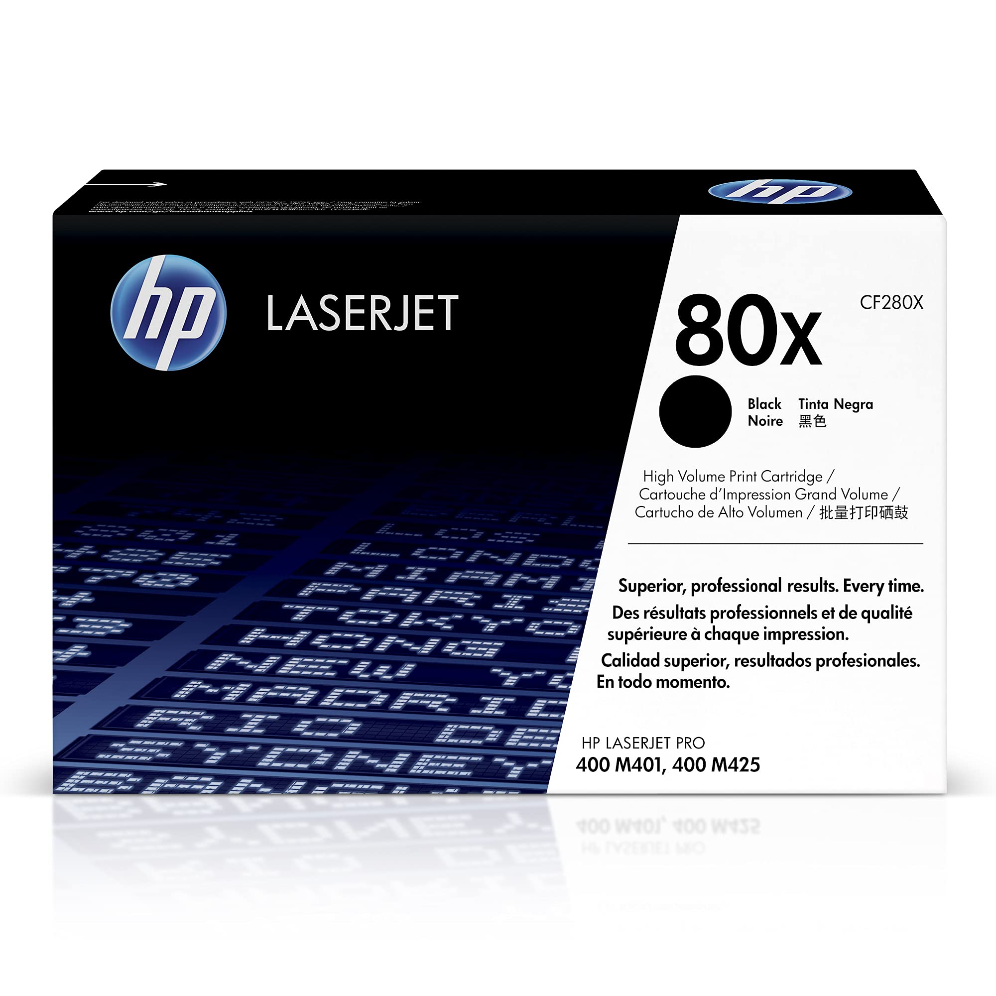 HP CF280X 80X High Yield Original LaserJet Toner Cartridge, Black, Single Pack