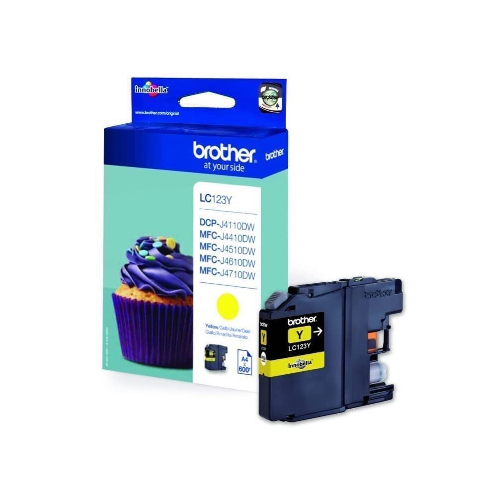 Best Price Square INK CART, LC123Y, YELLOW, BROTHER BPSCA LC123Y - CS26477 By BROTHER