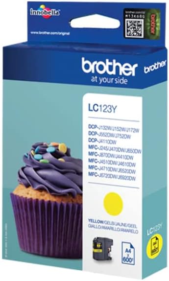 Best Price Square INK CART, LC123Y, YELLOW, BROTHER BPSCA LC123Y - CS26477 By BROTHER