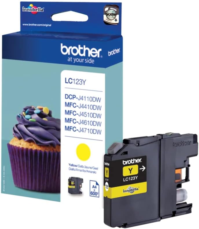 Best Price Square INK CART, LC123Y, YELLOW, BROTHER BPSCA LC123Y - CS26477 By BROTHER