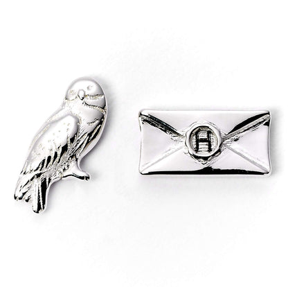 Harry Potter Hedwig & Letter Stud Earrings by The Carat Shop
