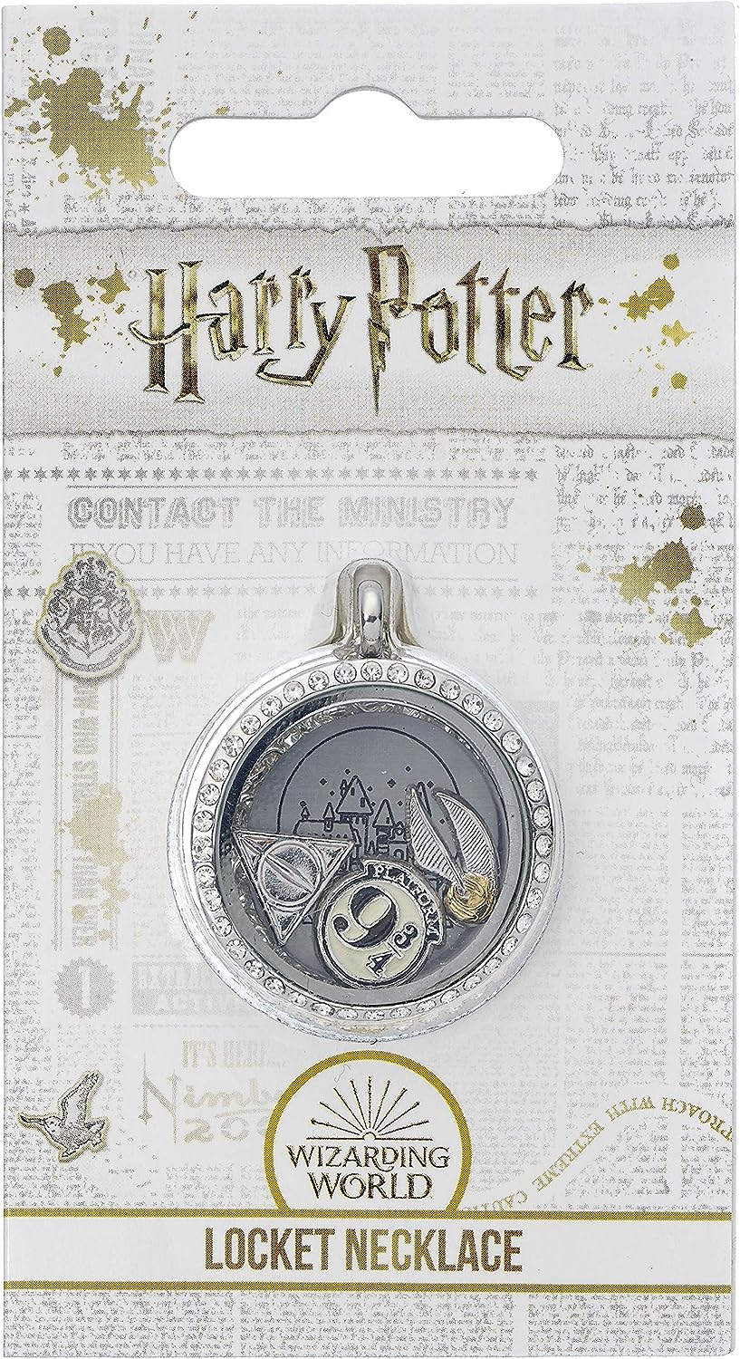 Harry Potter Official Floating Charm Locket Necklace By The Carat Shop