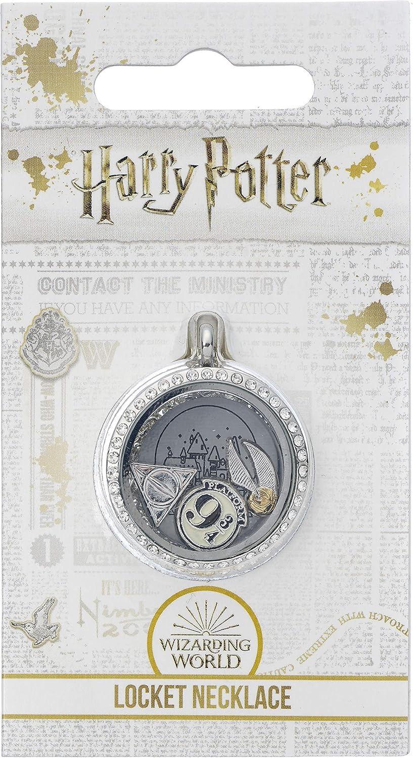 Harry Potter Official Floating Charm Locket Necklace By The Carat Shop