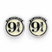 HARRY POTTER Platform 9 3/4 Mujer Set de Pendientes Negro/Plateado, Aleación de Zinc
