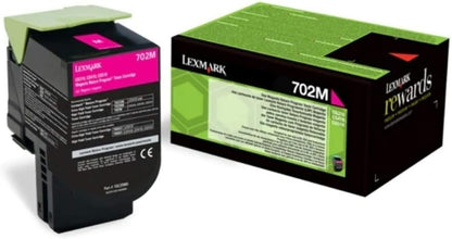 Lexmark 702m Return Program Toner Cartridge - Magenta, c20m0