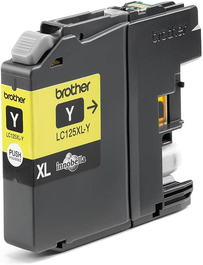 Brother LC125XLY Cartuccia InkJet Originale, Alta Capacità, fino a 1200 Pagine, per Stampanti MFCJ4410DW / MFCJ4510DW / MFCJ4610DW / MFCJ4710DW / MFCJ6520DW / MFCJ6920DW, Colore