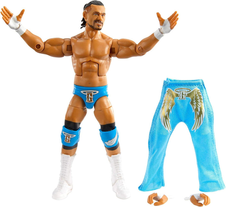 WWE Élite Figura Angel Garza, muñeco articulado de juguete con accesorios (Mattel GVB57