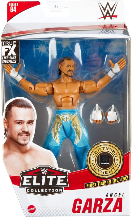 WWE Élite Figura Angel Garza, muñeco articulado de juguete con accesorios (Mattel GVB57