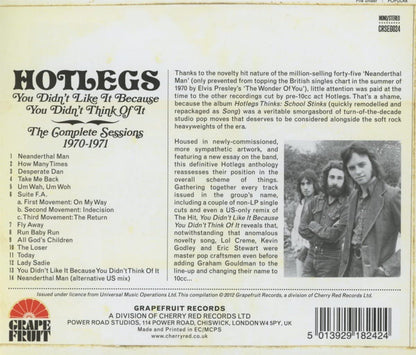You Didn't Like It Because You Didn't Think Of It: The Complete Sessions 1970-1971