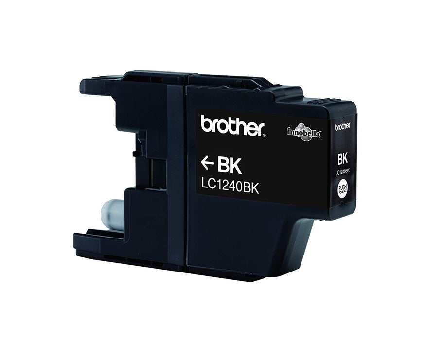Brother LC-1240BK Inkjet Cartridge, Black, Single Pack, Standard Yield, Includes 1 x Inkjet Cartridge, Brother Genuine Supplies