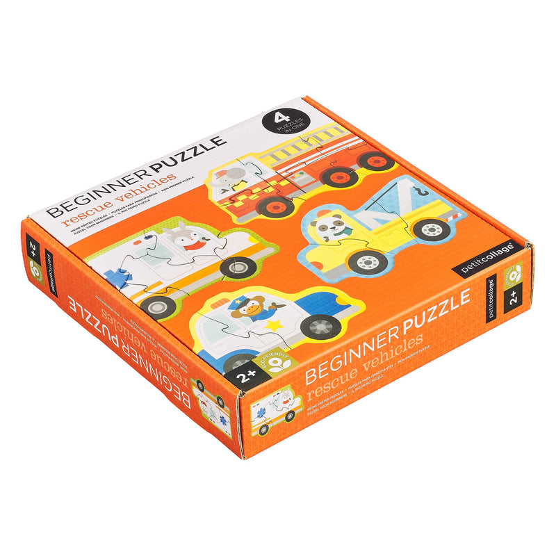 Petit Collage PTC333 Rescue Vehicles Beginner Puzzle Jigsaw, Multi