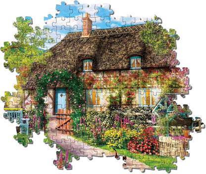 Clementoni 39520 Das alte Cottage – Puzzle 1000 Teile, Geschicklichkeitsspiel für die ganze Familie, buntes Legespiel, Erwachsenenpuzzle ab 14 Jahren
