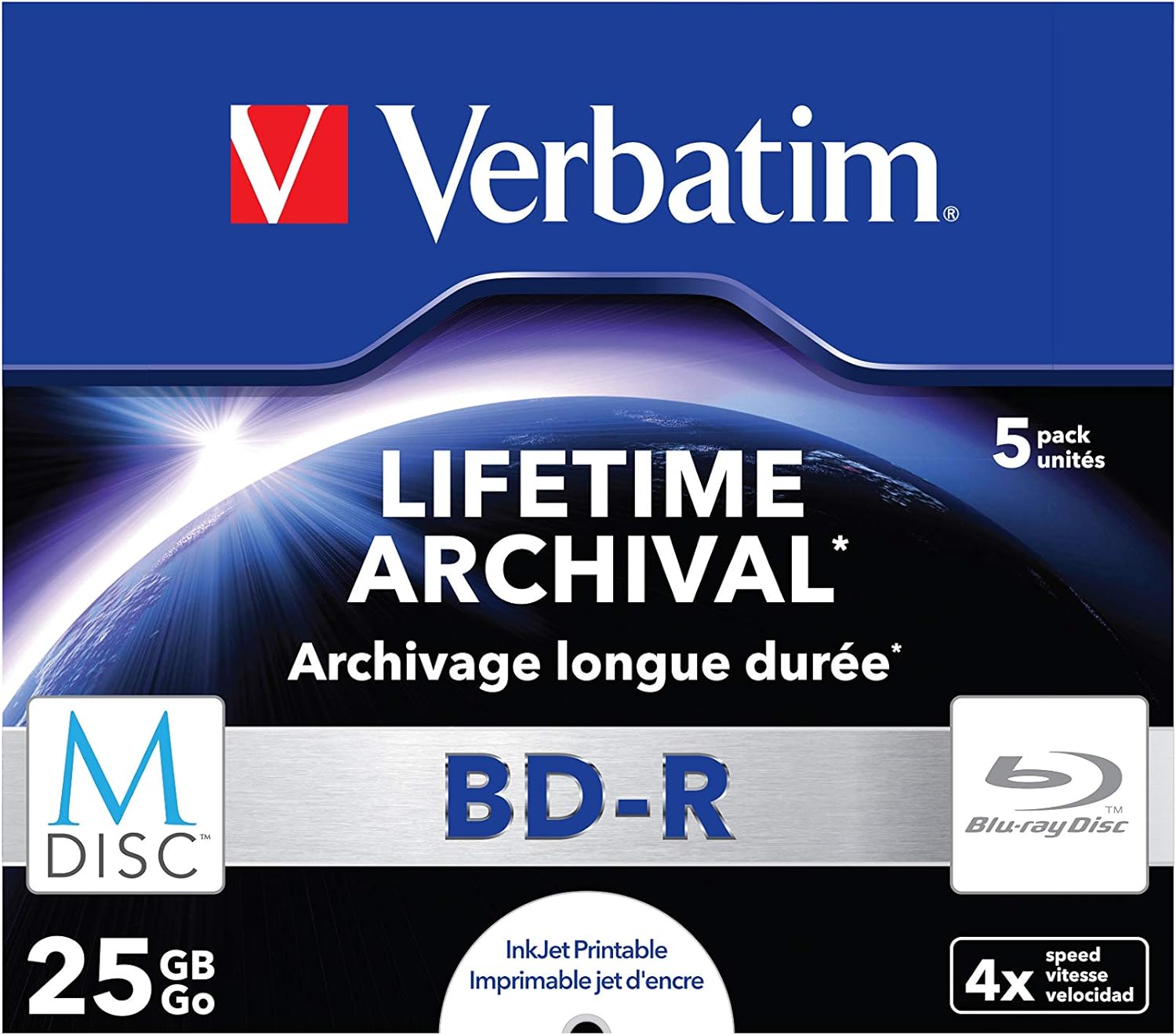 Verbatim 43823 25GB 4x M-Disc BD-R