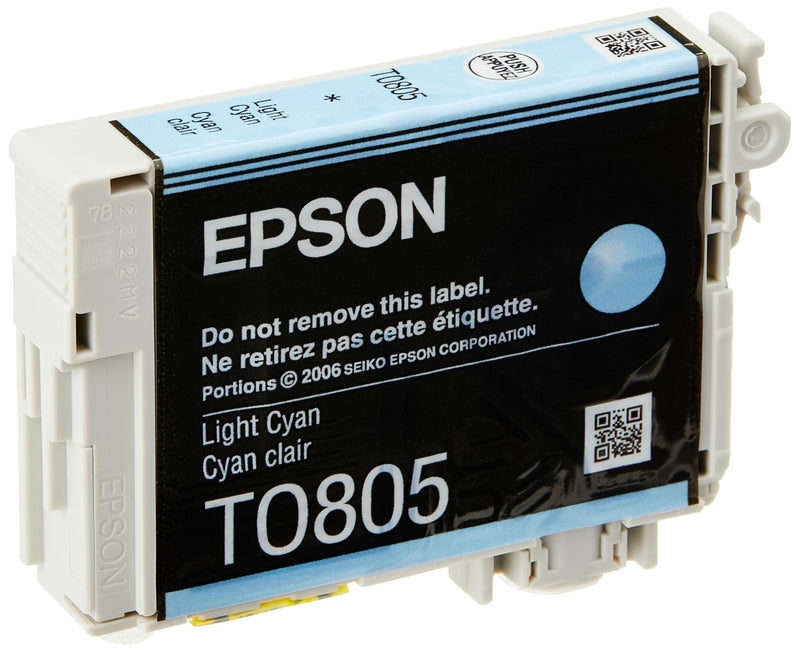 Epson T0805 Light Cyan Hummingbird Genuine Ink, Claria Photo HD Ink Cartridge