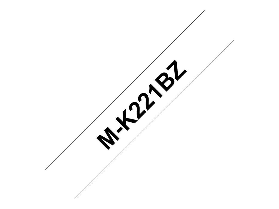 BROTHER MK221BZ TAPE, 9MM, BLACK/WHITE (10 pieces