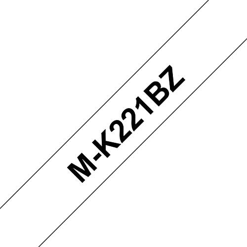 BROTHER MK221BZ TAPE, 9MM, BLACK/WHITE (10 pieces