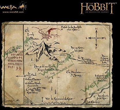 THE HOBBIT: AN UNEXPECTED JOURNEY : THORIN'S MAP - ART PRINT