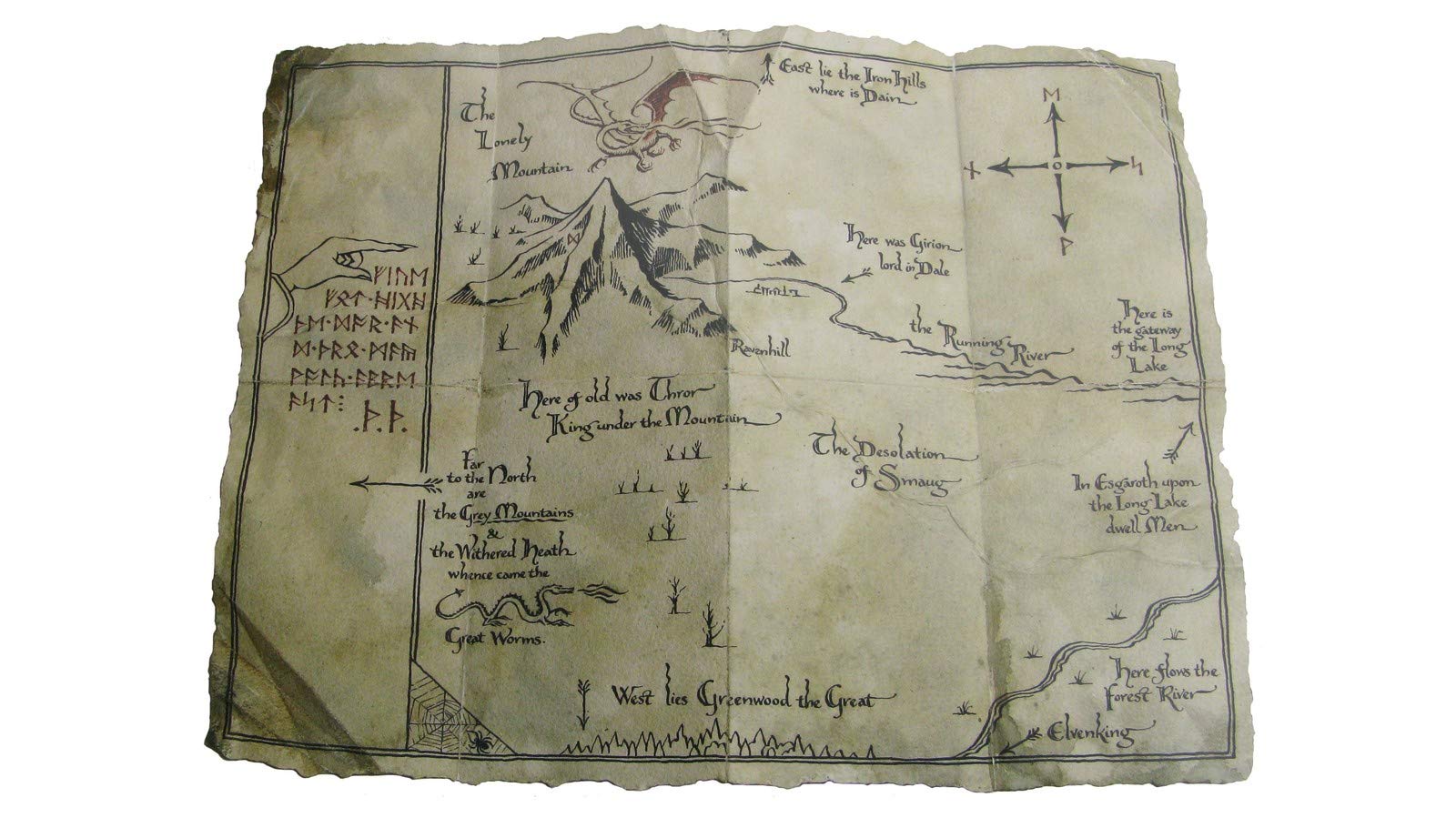 THE HOBBIT: AN UNEXPECTED JOURNEY : THORIN'S MAP - ART PRINT