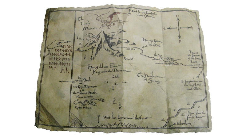 THE HOBBIT: AN UNEXPECTED JOURNEY : THORIN'S MAP - ART PRINT