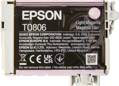 Epson T0807 Hummingbird Genuine Multipack, 6-colours Claria Photo HD Ink Cartridges