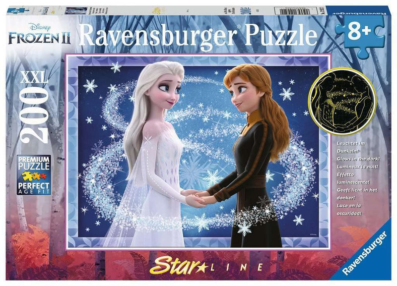 RAVENSBURGER PUZZLE 12952 DFZ Frozen 2 Ravensburger 12952-Enchanting Sisters 200 Pieces XXL Puzzle for Children from 8 Years, Multicoloured