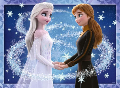 RAVENSBURGER PUZZLE 12952 DFZ Frozen 2 Ravensburger 12952-Enchanting Sisters 200 Pieces XXL Puzzle for Children from 8 Years, Multicoloured