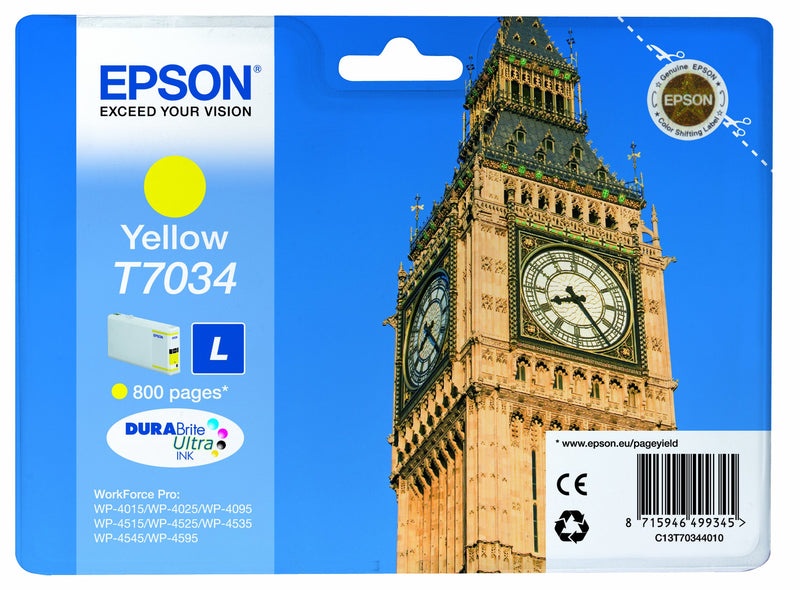 EPSON T7034 L YELLOW 0.8K