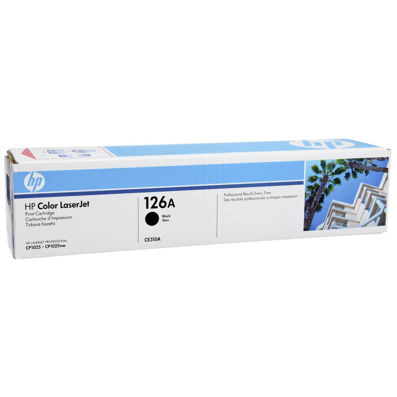 HP 126A Black LaserJet Toner Cartridge with ColorSphere Toner
