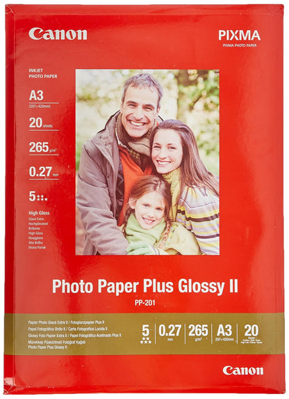 Canon PP-201 Photo Paper Plus 265gsm Glossy A3 Ref 2311B020