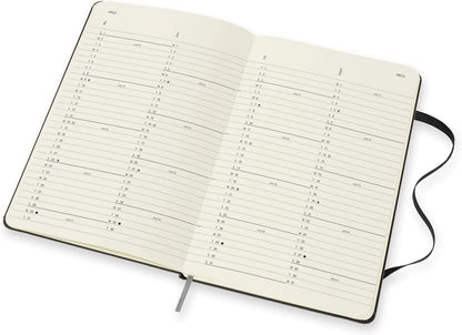 Moleskine - 18-Month Monthly Planner/Diary, Monthly Planner 2021/2022, Monthly Planner with Hard Cover and Elastic Closure, Size Large 13 x 21 cm, Colour Black, 128 Pages Hard Cover Large