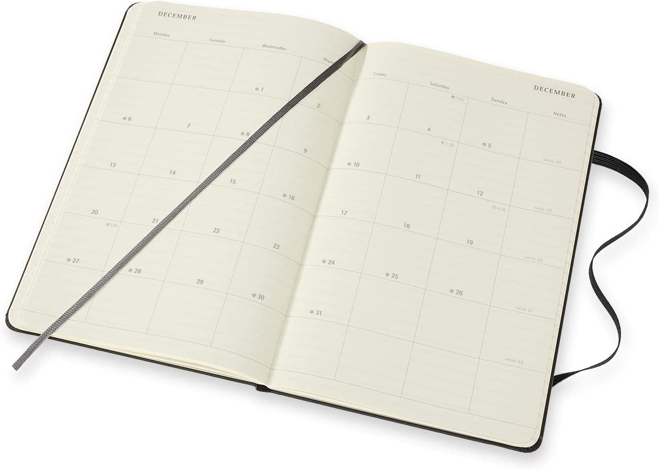 Moleskine - 18-Month Monthly Planner/Diary, Monthly Planner 2021/2022, Monthly Planner with Hard Cover and Elastic Closure, Size Large 13 x 21 cm, Colour Black, 128 Pages Hard Cover Large
