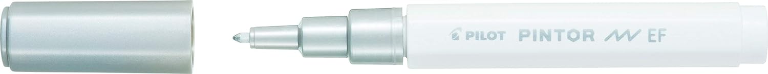 Pilot Pintor Extra Fine Line Bullet Point Marker 2.3mm Tip- Gold and Silver (Pack of 2),3131910536840