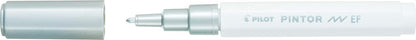 Pilot Pintor Extra Fine Line Bullet Point Marker 2.3mm Tip- Gold and Silver (Pack of 2),3131910536840